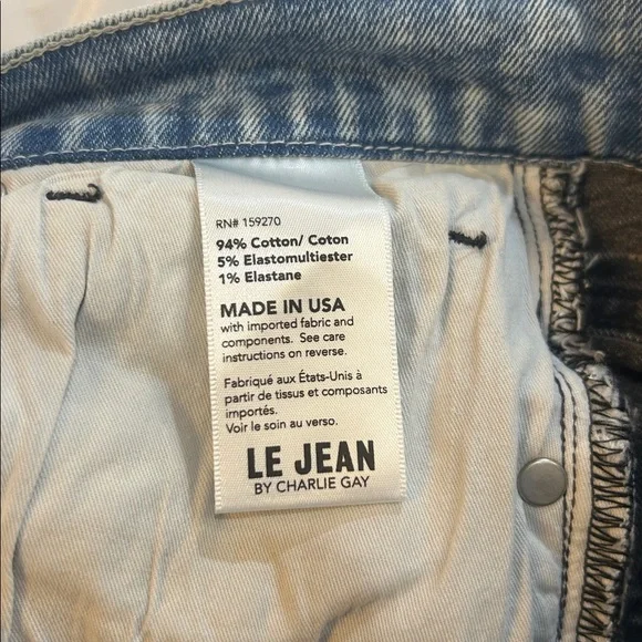 Le Jean gray with blue Jean waistband 29 - Picture 9 of 9